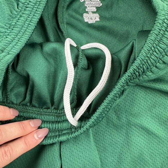 Eastbay SportSource Green Elastic Waist Track Pants Snap Leg Crop Sz YL Youth L - Picture 9 of 10